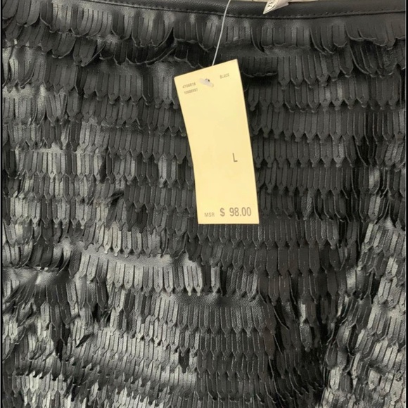 FAUX LEATHER SKIRT - Picture 2 of 2